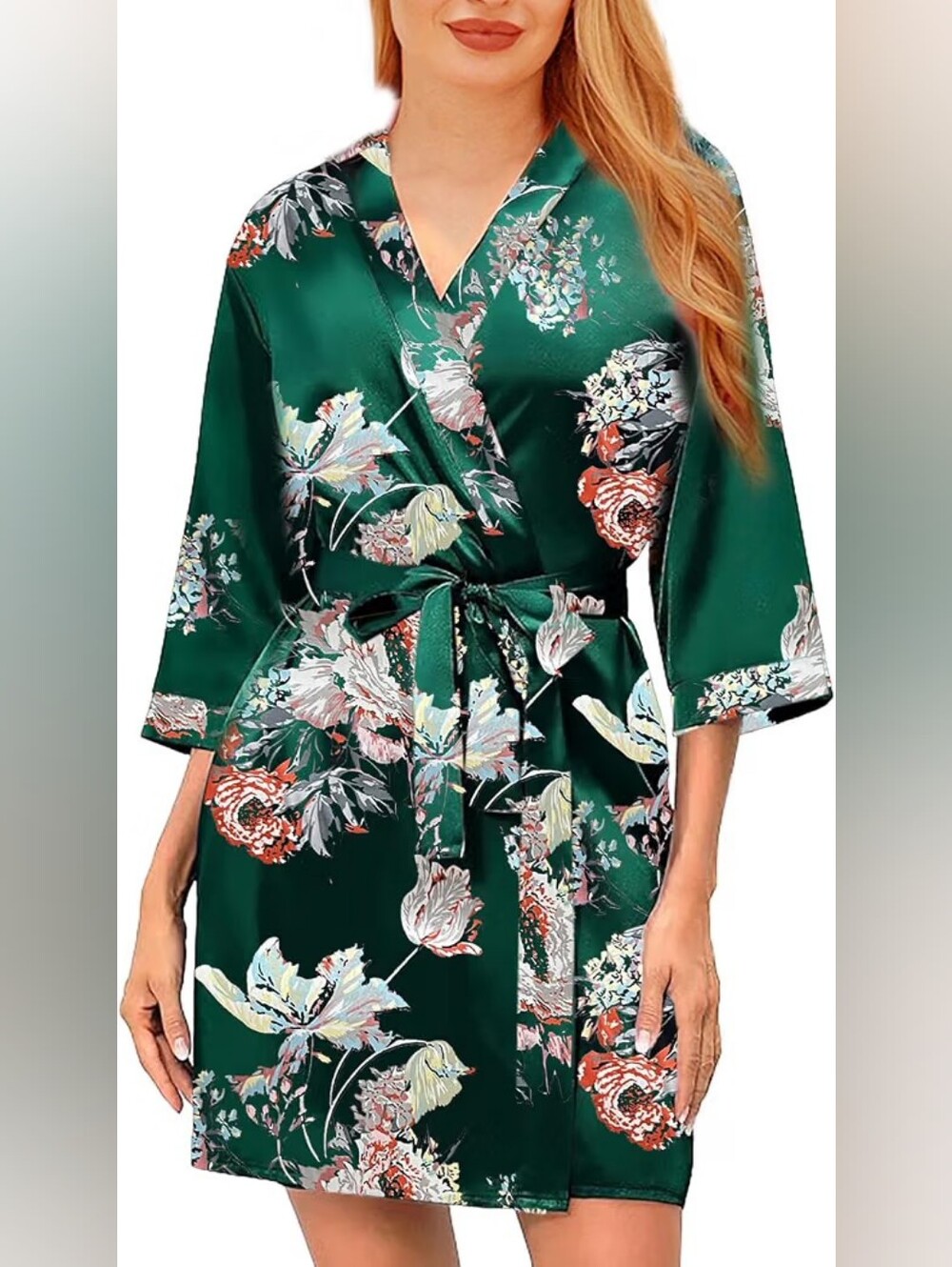 Satin Kimono Robe Silk Robe